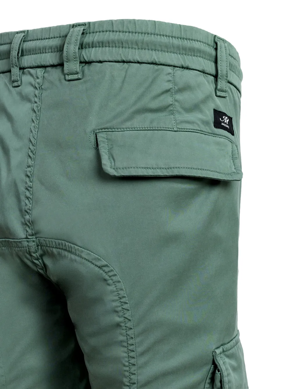 Mason's cargo drawstrings straight-leg trousers Groen