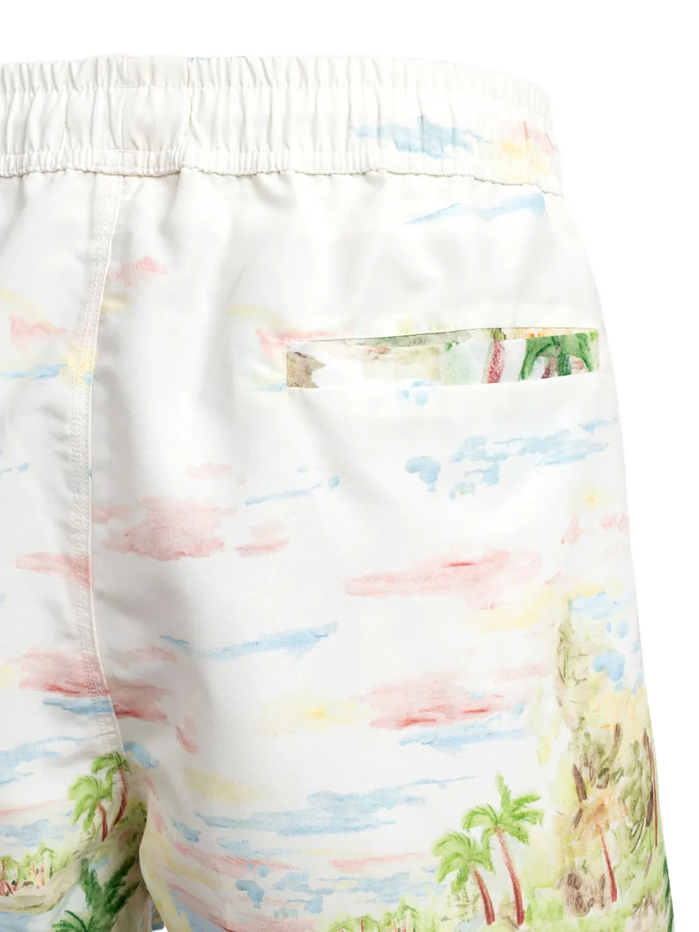 Dean Edmonds Drawstrings Printed Swim Shorts In Multi