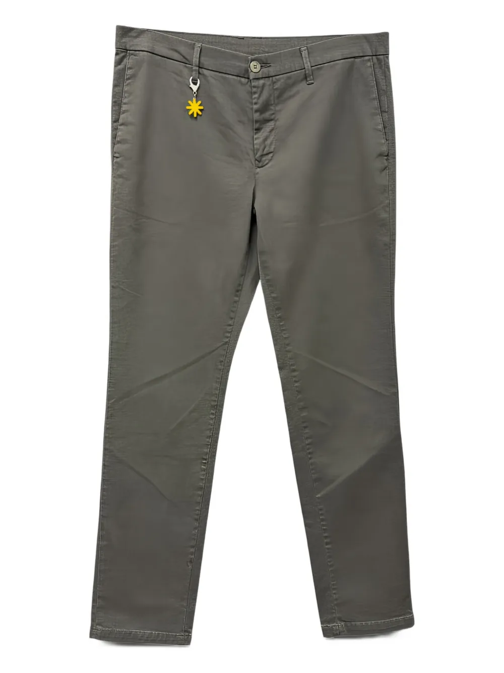 Manuel Ritz charm-detail straight-leg trousers Grijs