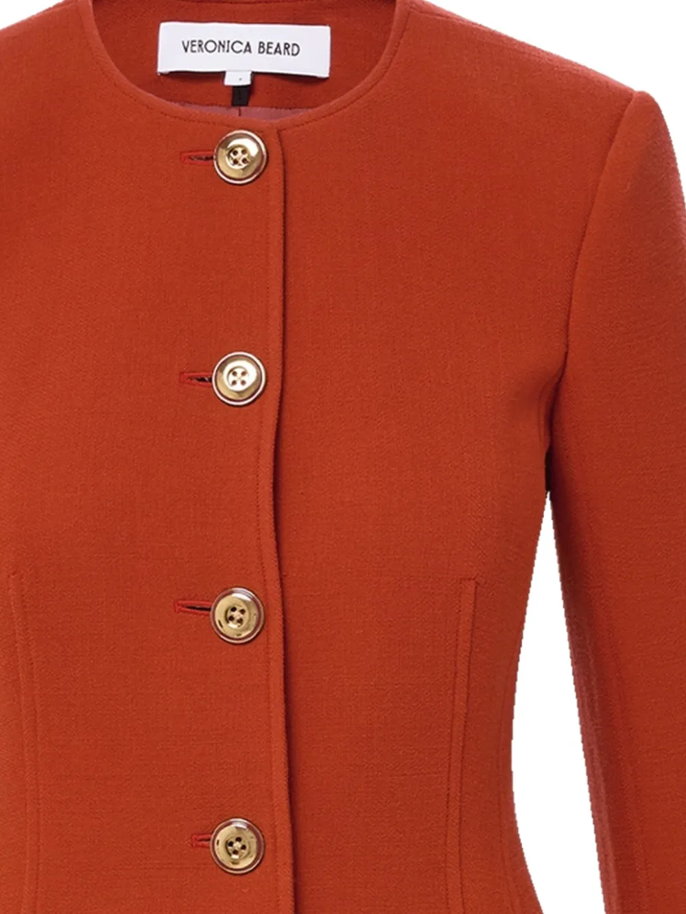 Veronica Beard Jessup collarless fitted jacket | Fitted Jackets | Image 2