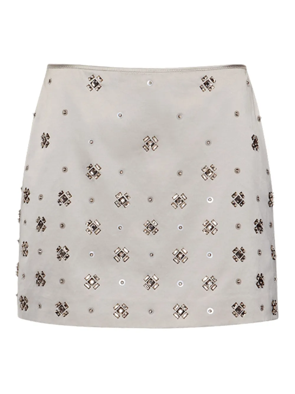 Veronica Beard Olenna embellished mini skirt - Argento