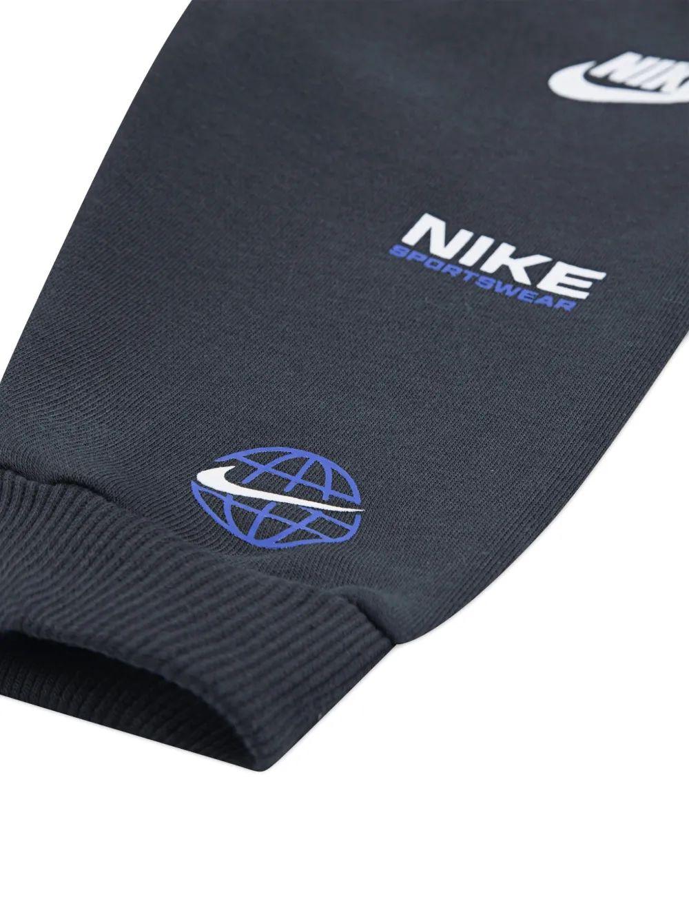 Nike Kids graphic-print tracksuit Grijs