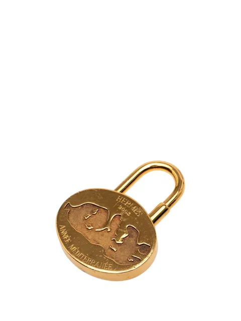 Hermès Pre-Owned 2003 Gold Plated Annee Mediterranee Cadena Bag Charm key chain