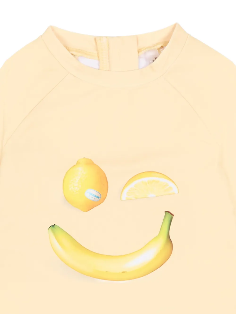 Molo Top met zonnebescherming en fruitprint Geel