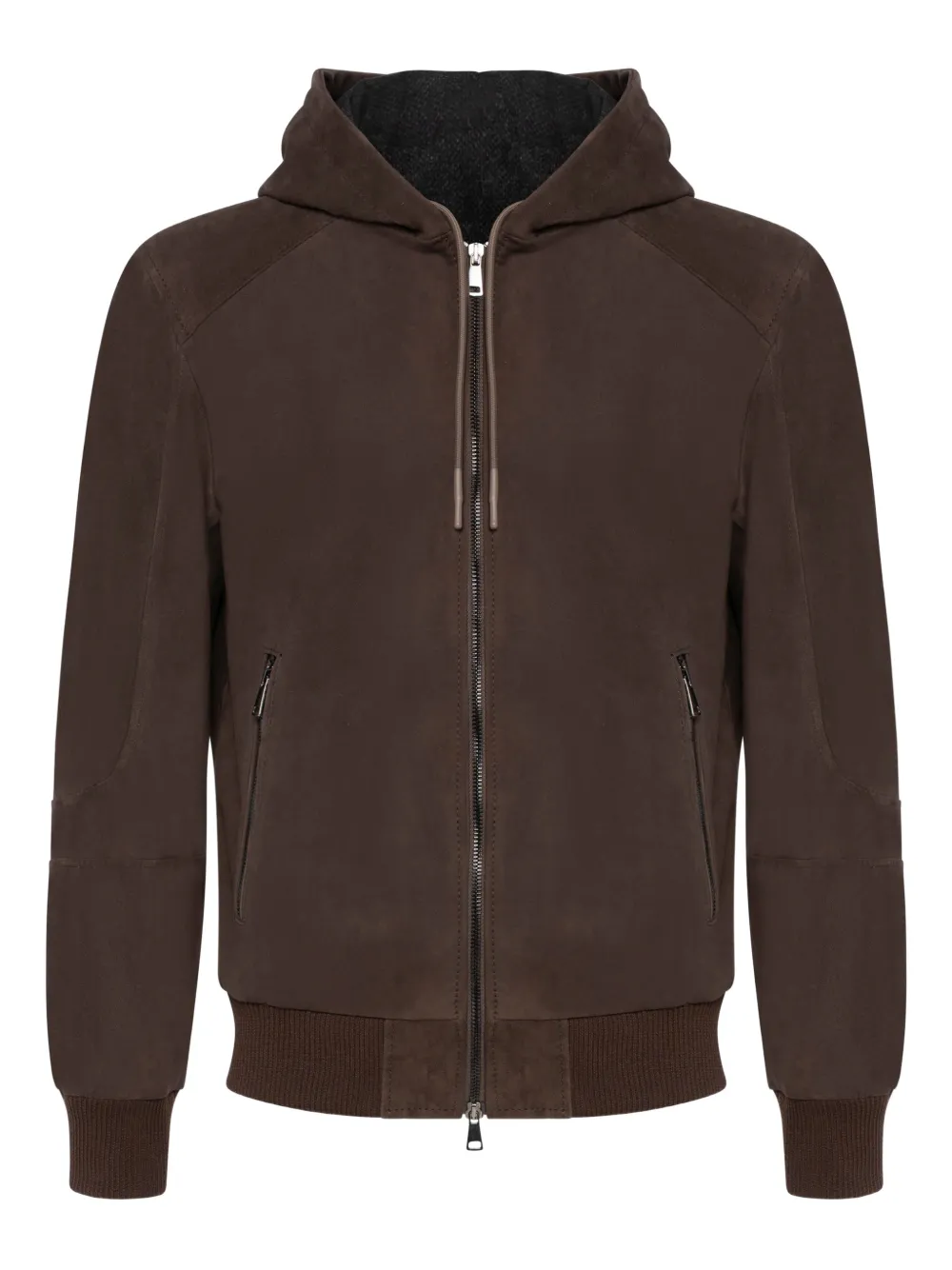 FRANZESE COLLECTION hooded suede jacket | Brown | Image 1