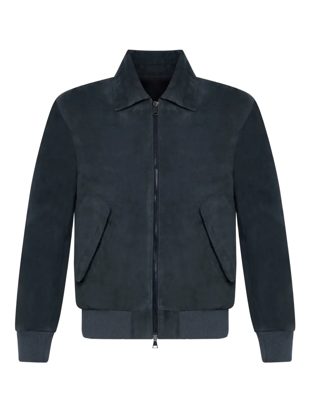 FRANZESE COLLECTION suede zip jacket | Blue | Image 1