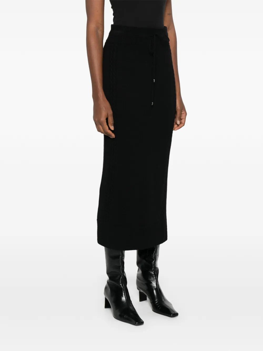 Ermanno Scervino Rok met trekkoord Zwart