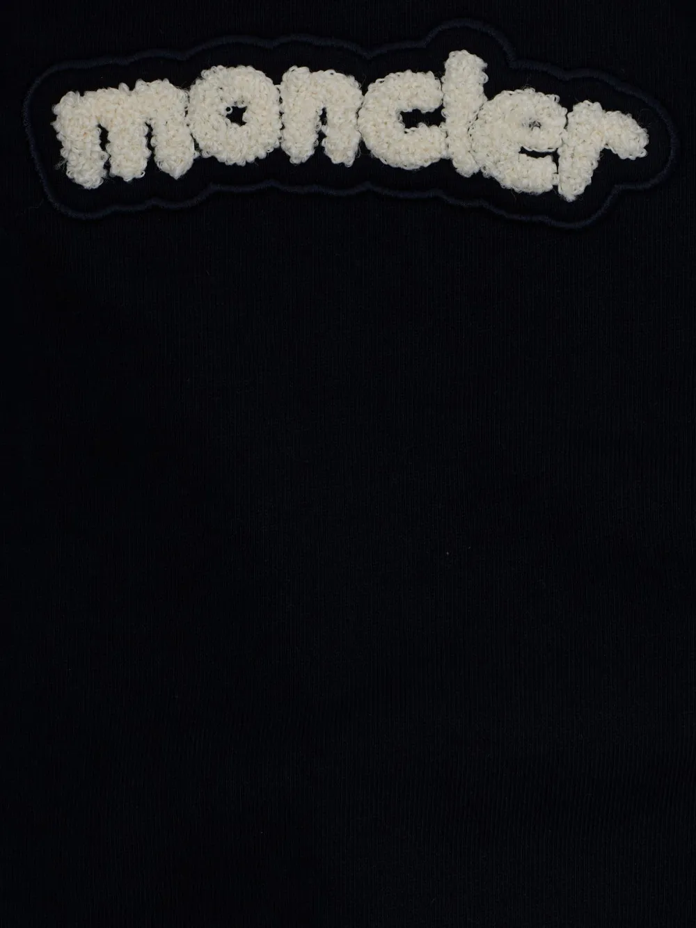 Moncler Enfant Twee gestreepte tuinbroeken met applicatie Zwart