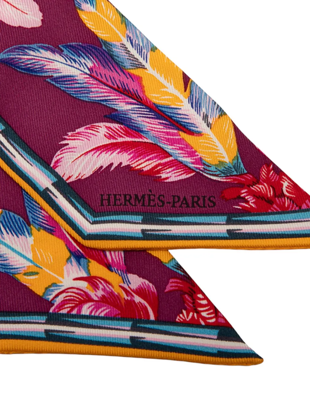 Hermès Pre-Owned 1990-2015 Tree of Song Silk Twilly Scarf scarves | Image 2