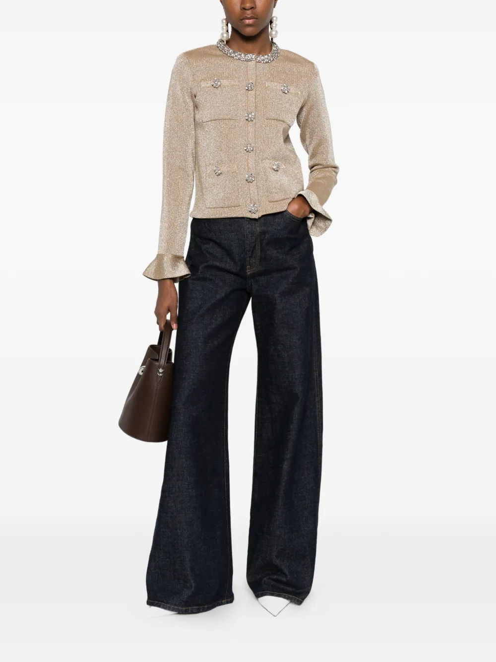 Self-Portrait chaqueta con apliques de cristal | Chamarras ajustadas | Image 2