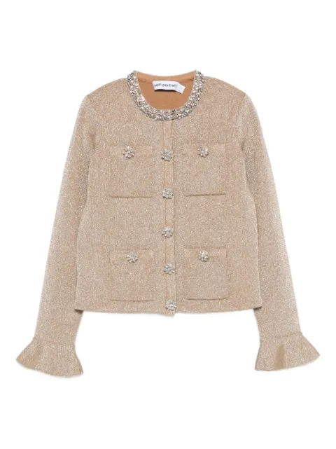 Self-Portrait crystal-embellished jacket