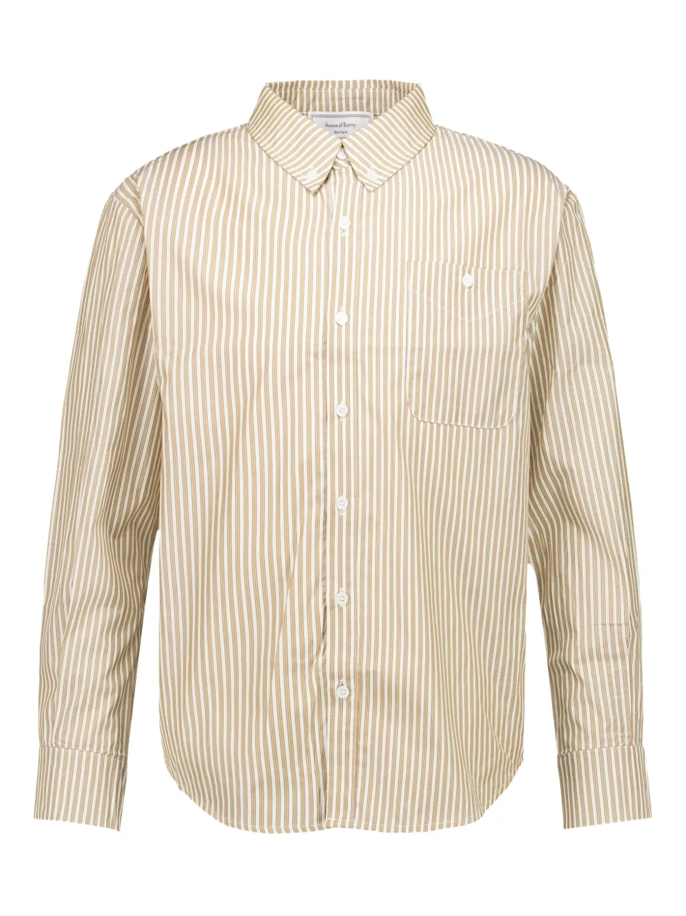 House Of Sunny Striped-design Shirt In Brown