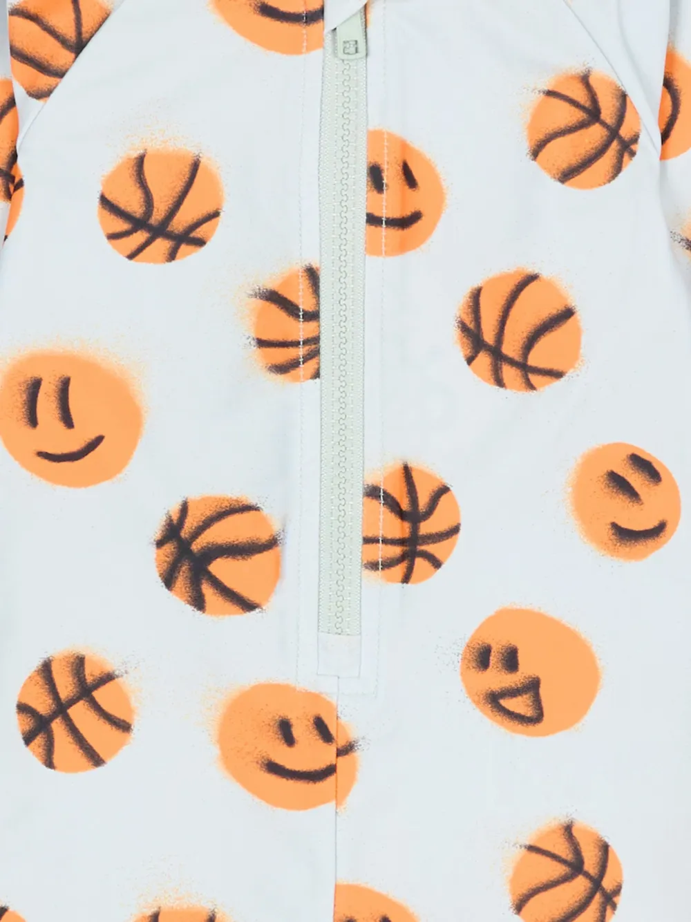 Molo Zwembroek met basketbalprint en rits Blauw