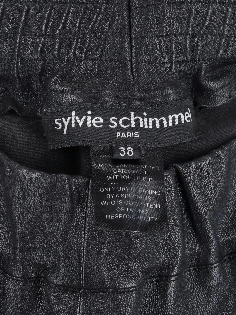 VINTAGE Pre-owned Leather Trousers In Black
