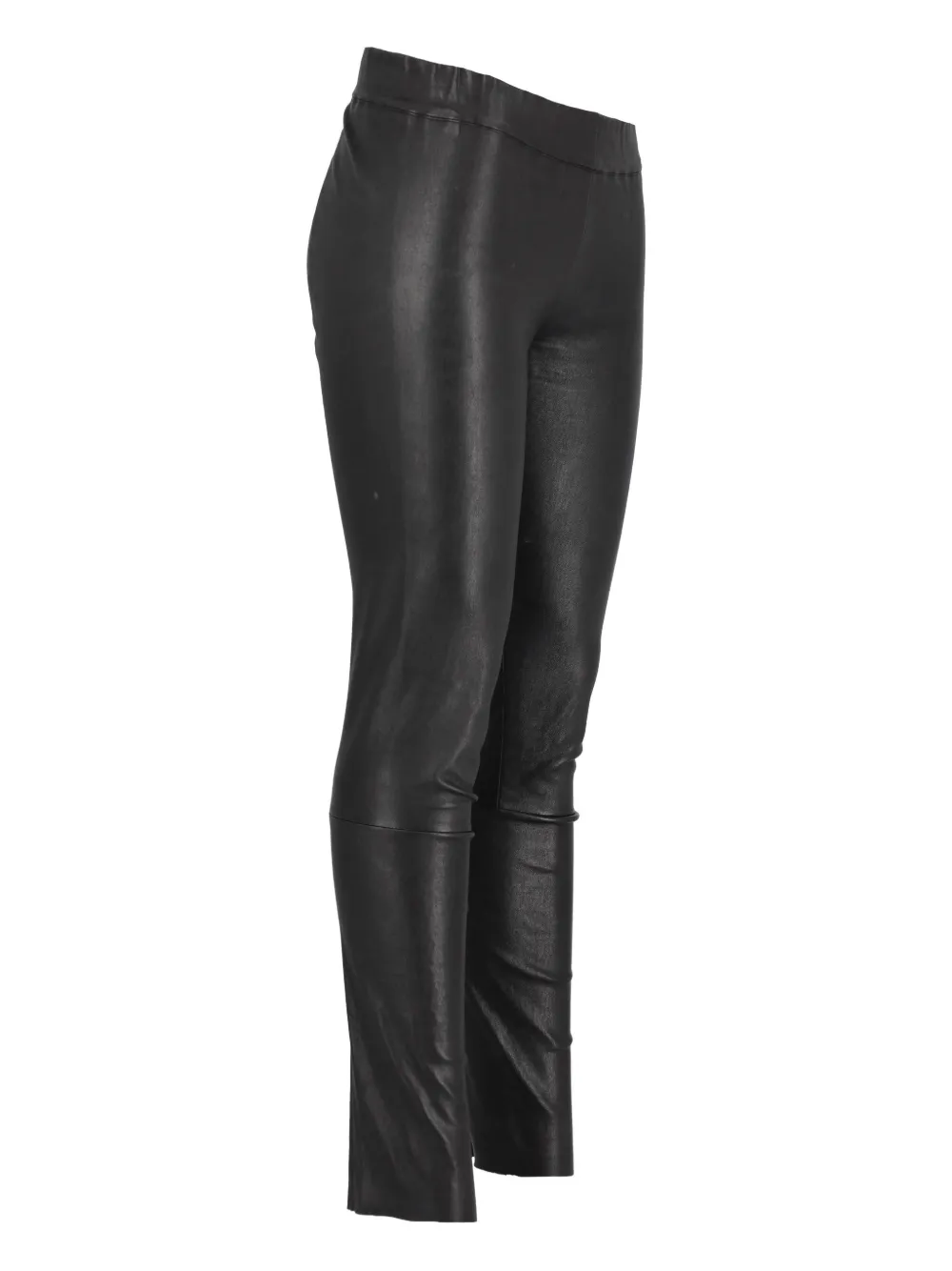 VINTAGE Pre-owned Leather Trousers In Black