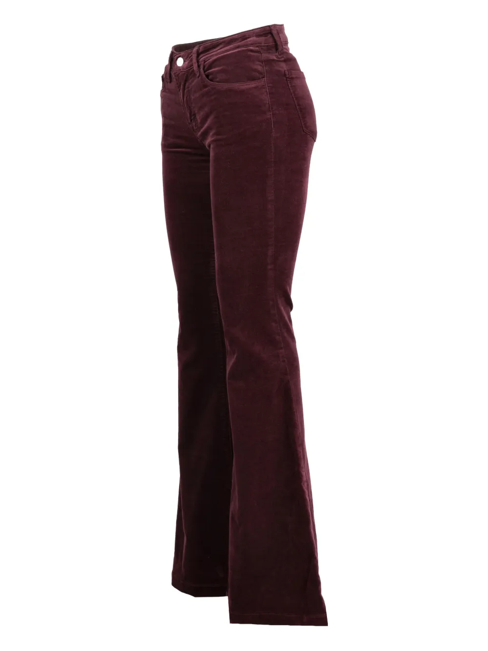 J BRAND Pre-owned Velvet Flared Trousers In Purple
