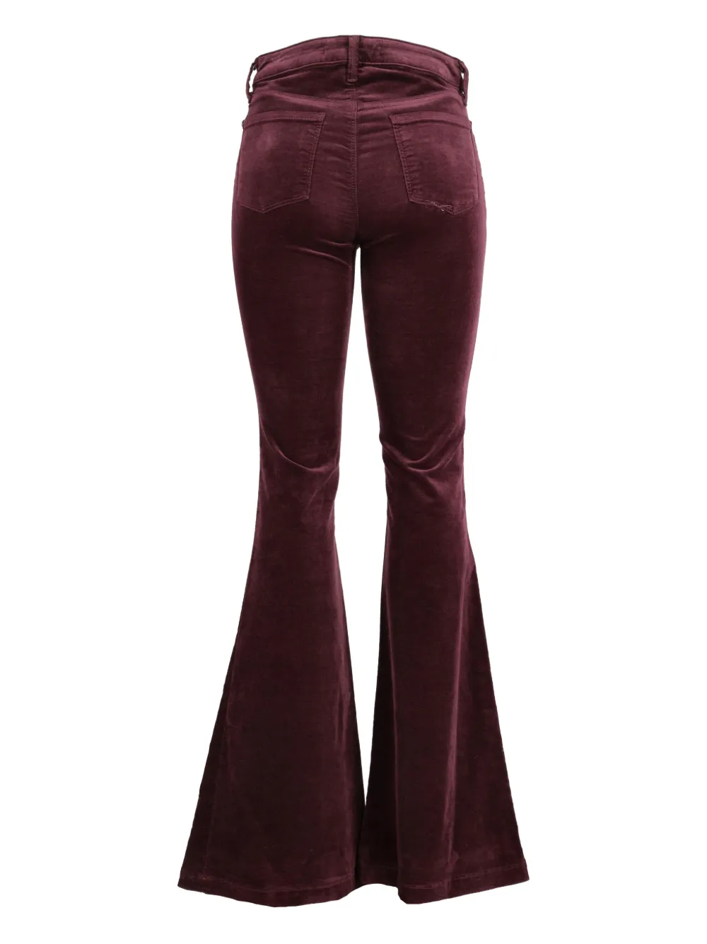 J BRAND Pre-owned Velvet Flared Trousers In Purple
