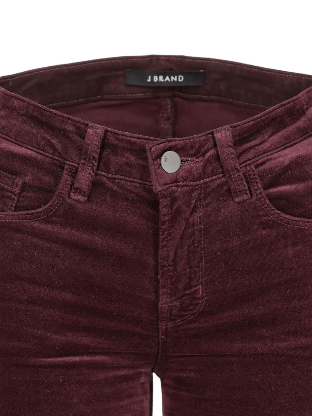 J BRAND Pre-owned Velvet Flared Trousers In Purple