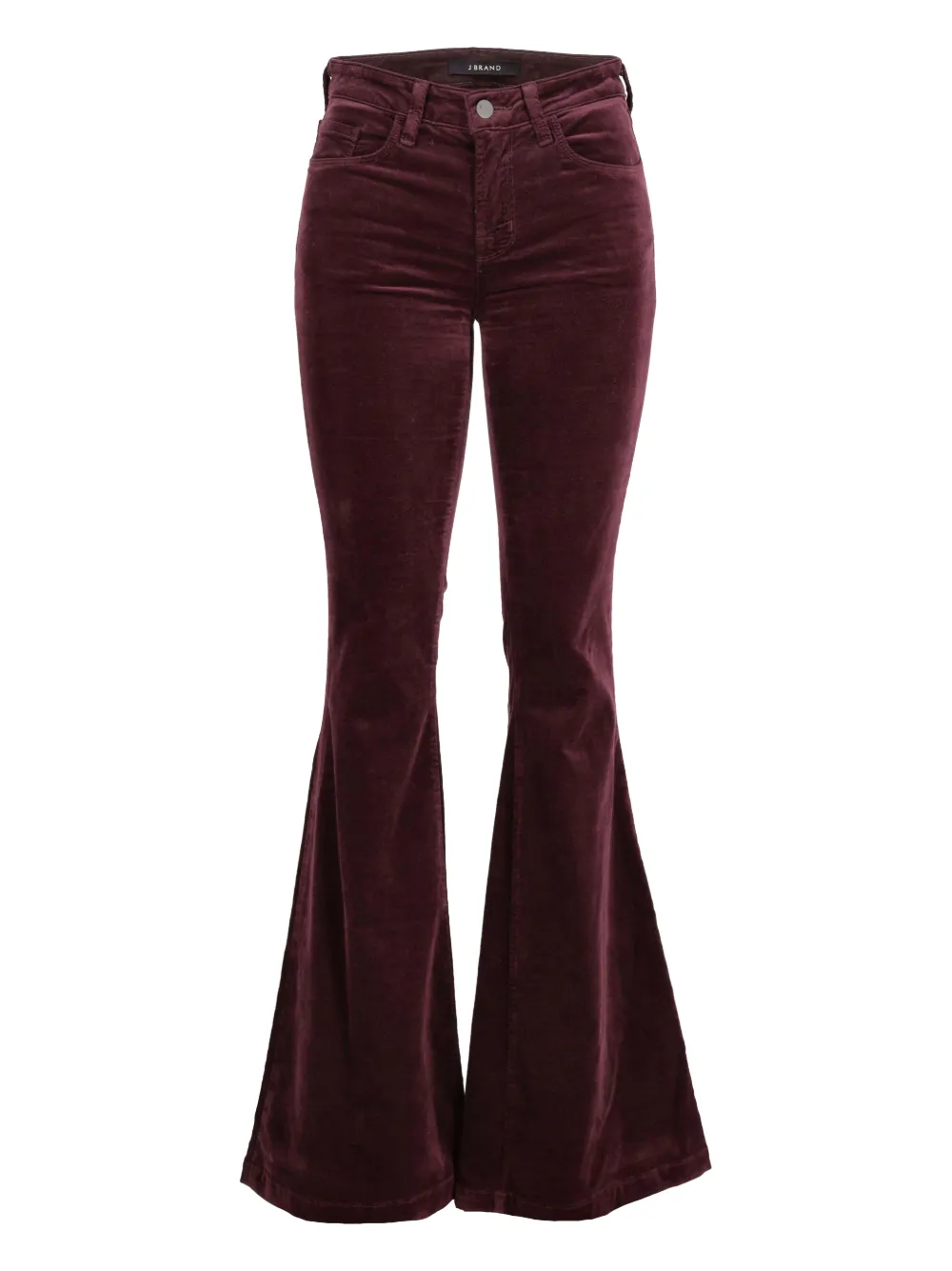 J Brand velvet flared trousers | Purple | Image 1
