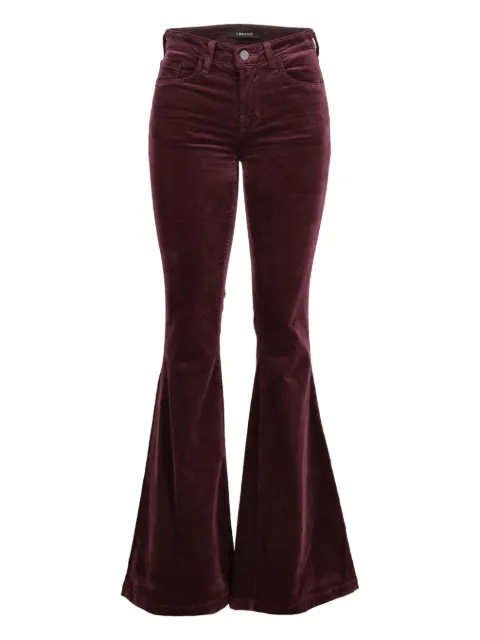 J Brand velvet flared trousers