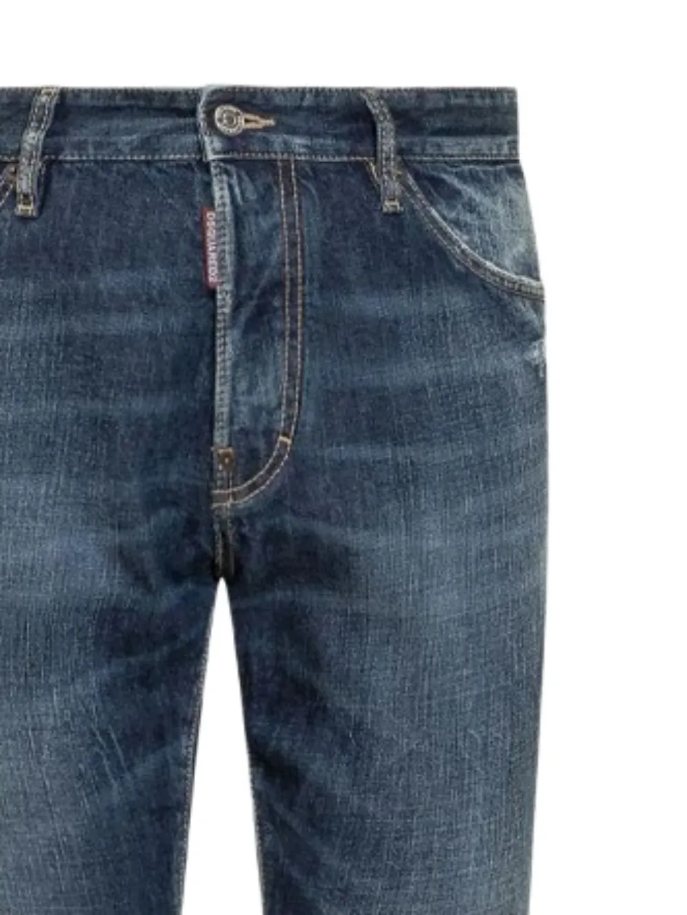 DSQUARED2 pantalon à effet usé | Pantalons droits | Image 2