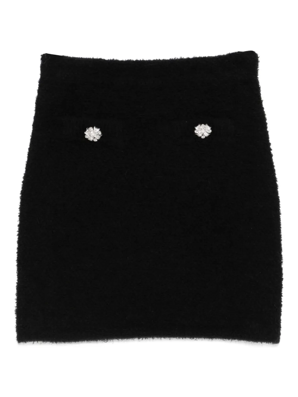 Self-Portrait minifalda texturizada | negro | Image 1