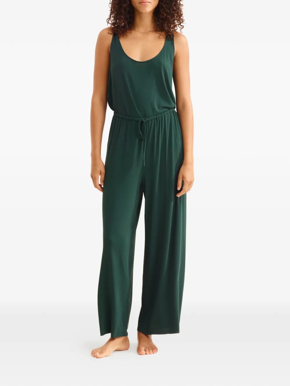 ERES Anae top met diepe ronde hals Groen