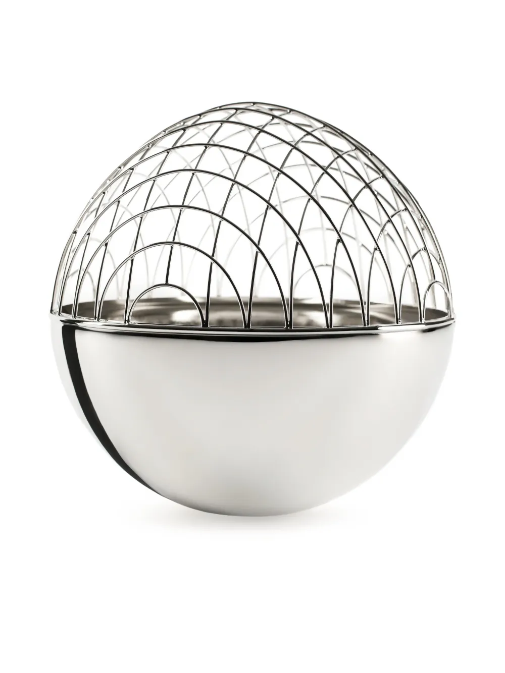 Editions Milano Magellano spherical vase (15cm) | Silver | Image 1