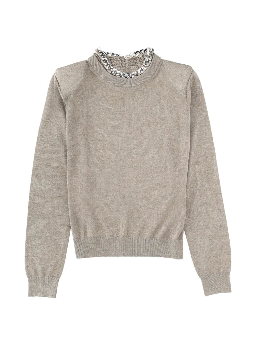 Circus Hotel chain-detail sweater - Grigio