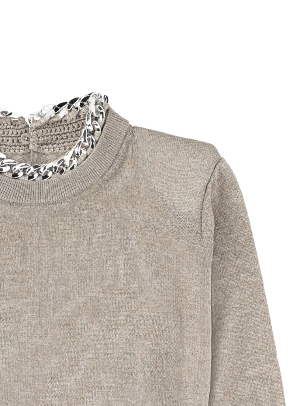 Chain-Detail Sweater