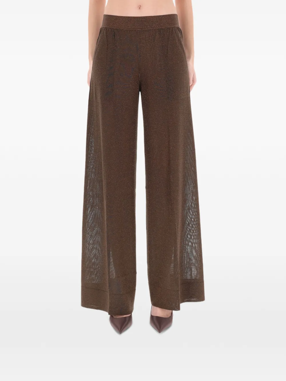 Circus Hotel mesh-panel trousers - Bruin