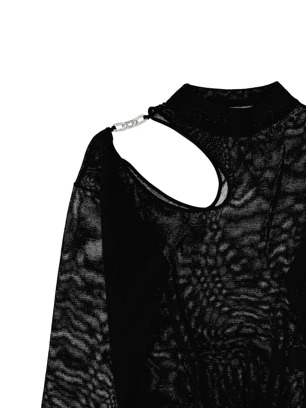  Circus Hotel Cut-out Top - Black 