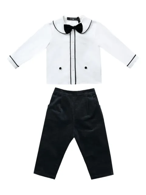 Moustache side-pocket trouser set 