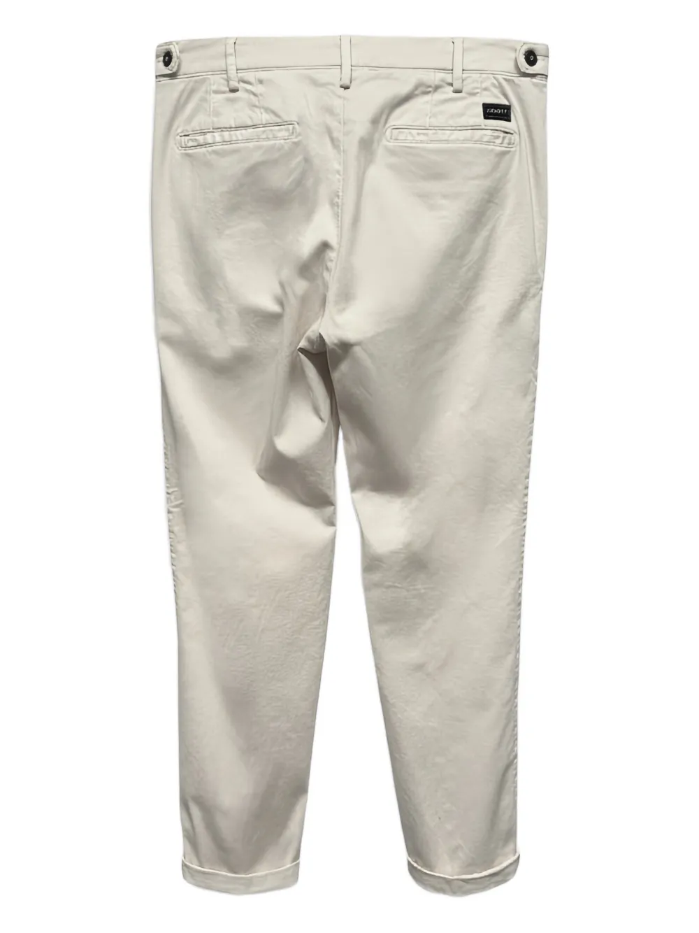  40 Weft Cuffed Straight-leg Trousers - Neutrals 