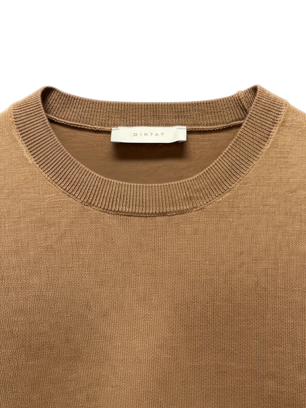 Diktat Crew-neck Sweater In Brown