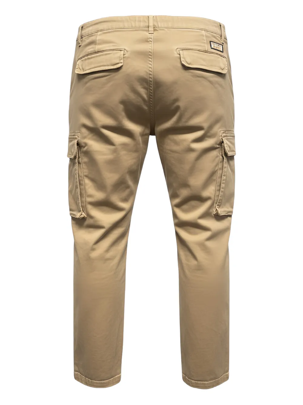 40 Weft Cargo-pockets Straight-leg Trousers In Neutral