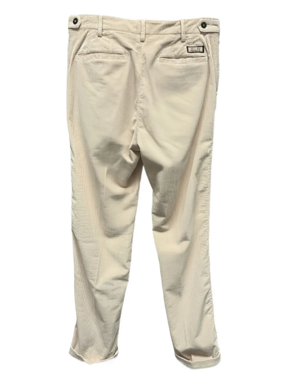 40 WEFT corduroy straight-leg trousers - Beige