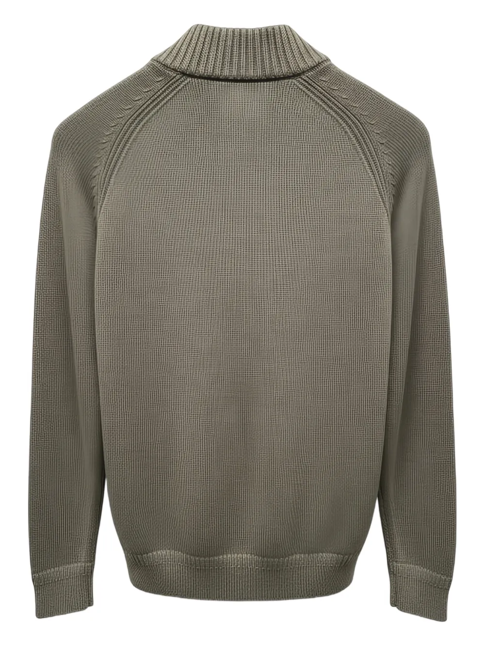 DIKTAT buttoned collared sweater - Groen