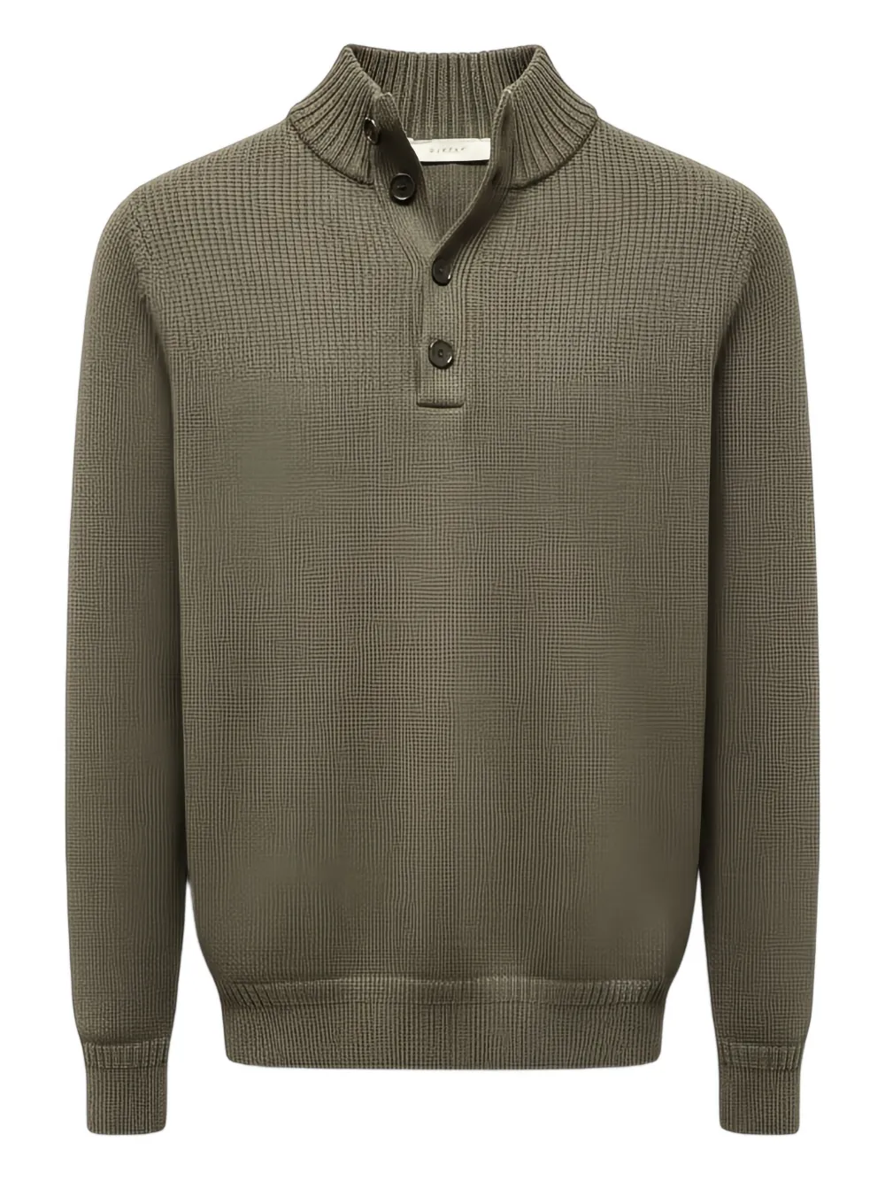 DIKTAT buttoned collared sweater | verde | Image 1