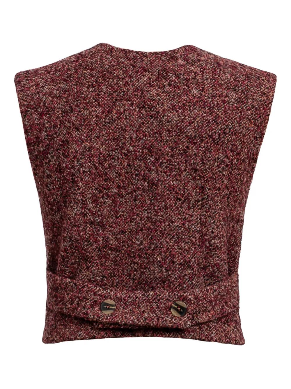 Remain Birger Christensen Zipped Vest Top In Brown