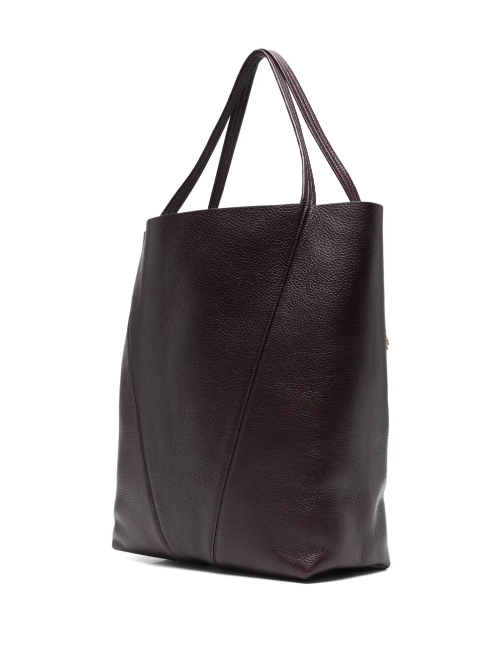  Chloé Spin Grained-leather Tote Bag - Red 