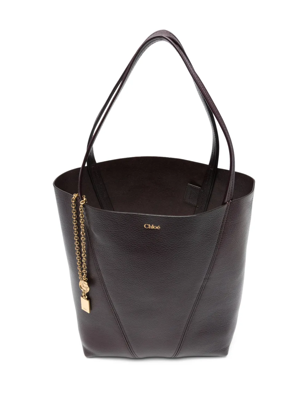 Chloé Spin shopper met bedel Paars