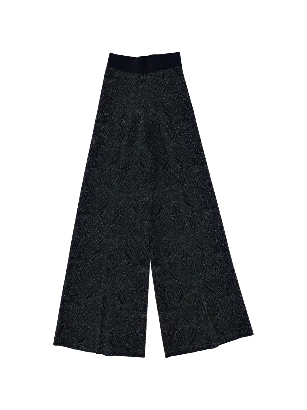 Circus Hotel floral wide-leg trousers - Nero