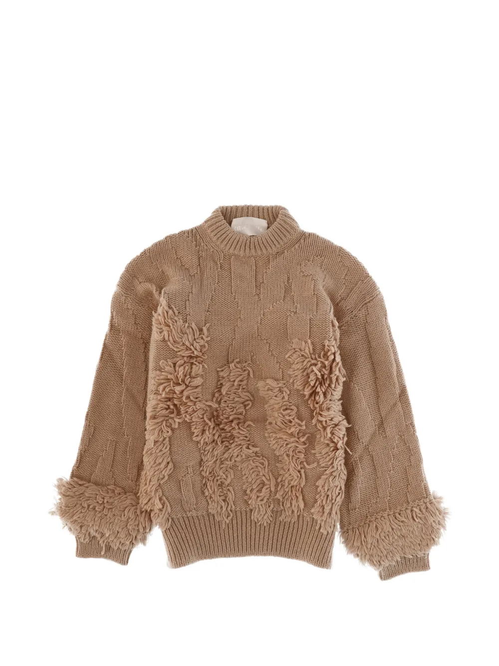 Circus Hotel fringed sweater - Neutrals