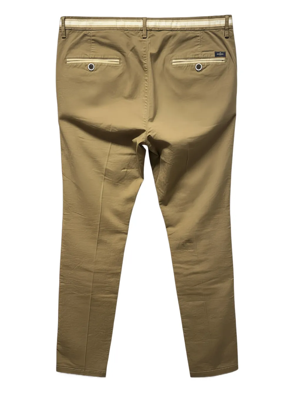 Mason's striped-band straight-leg trousers - Groen