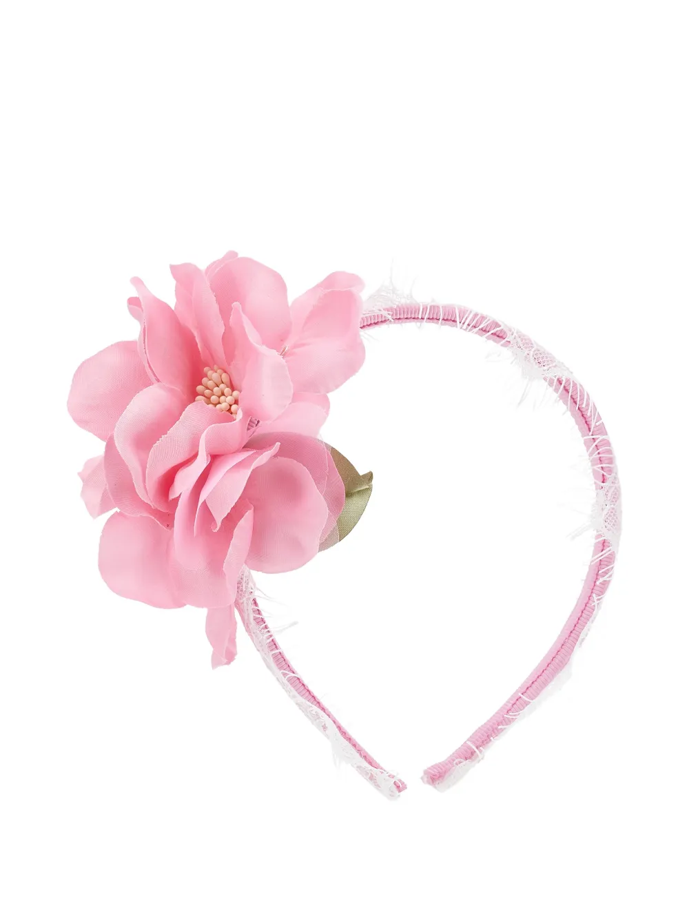 Monnalisa Cerchietto con fiori - Rosa