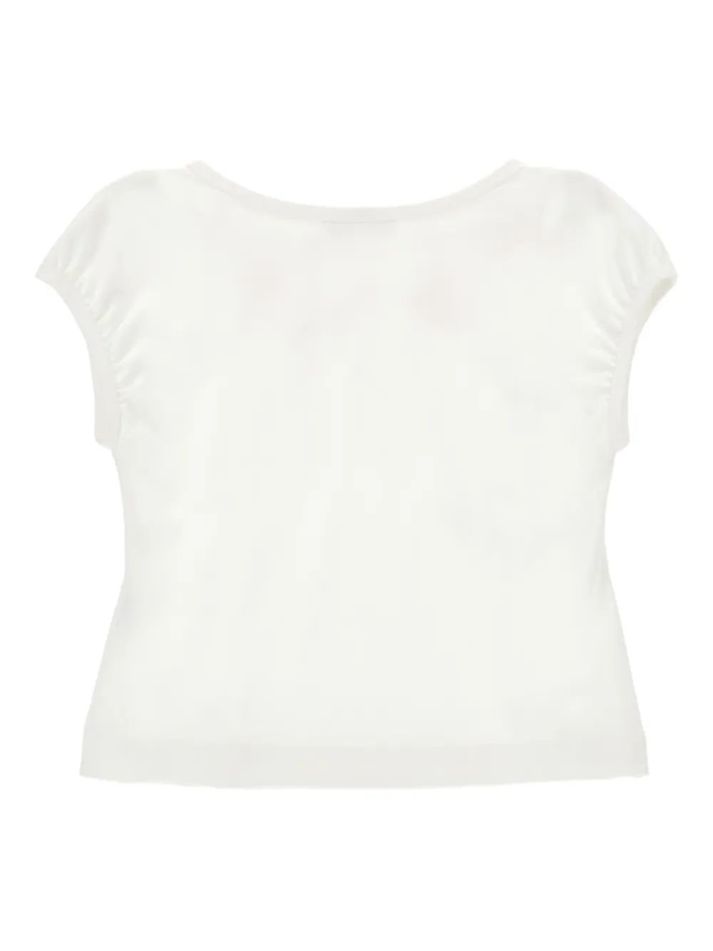 Monnalisa T-shirt met bloemenprint Wit