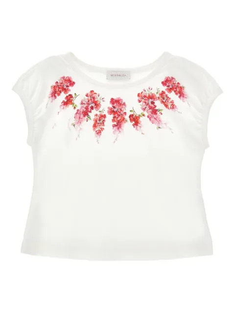 Monnalisa t-shirt à fleurs