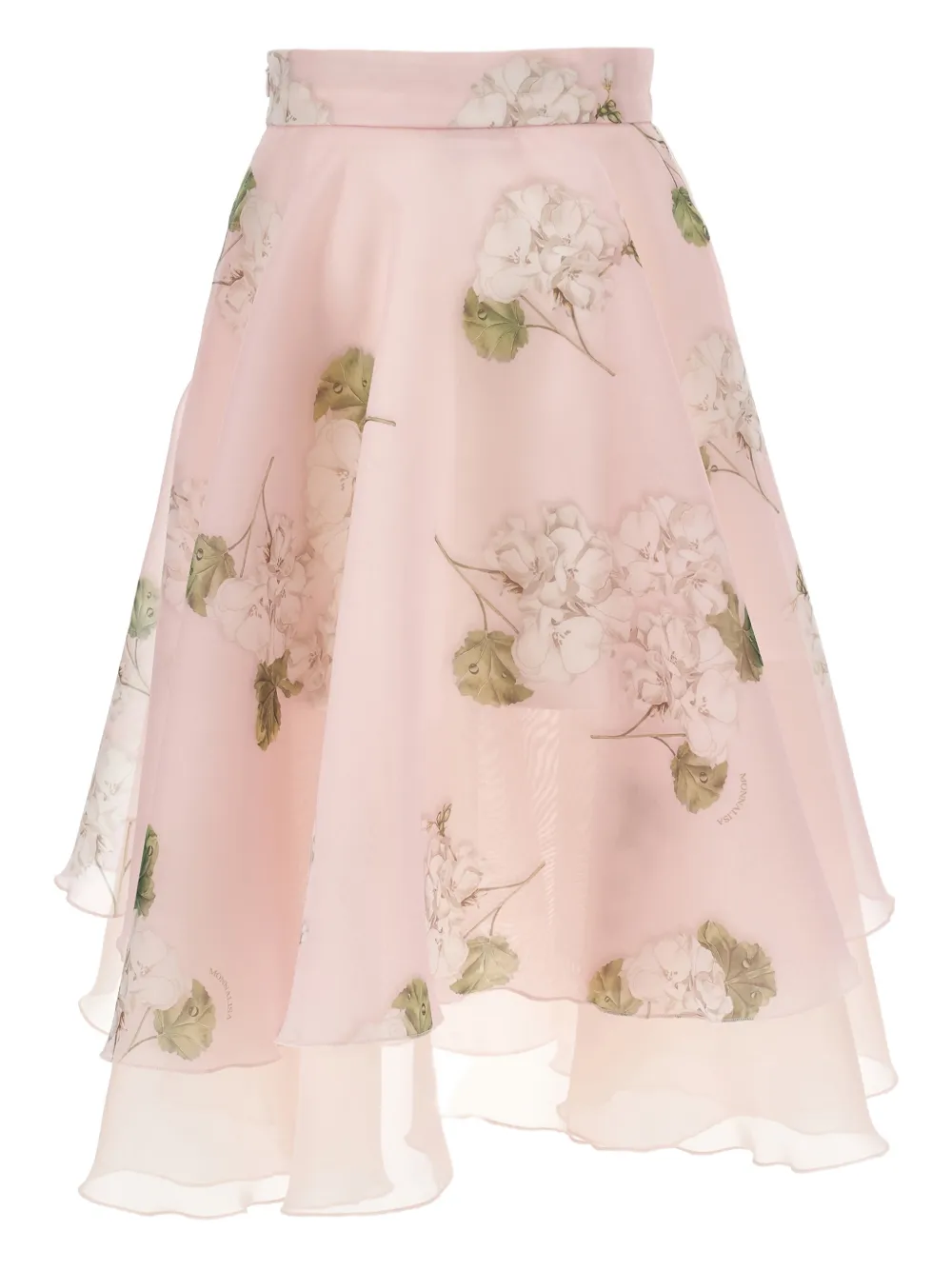Monnalisa Rok met ruches Roze
