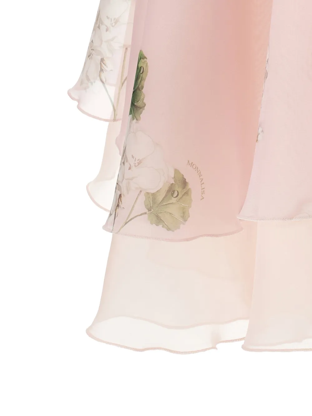 Monnalisa Rok met ruches Roze